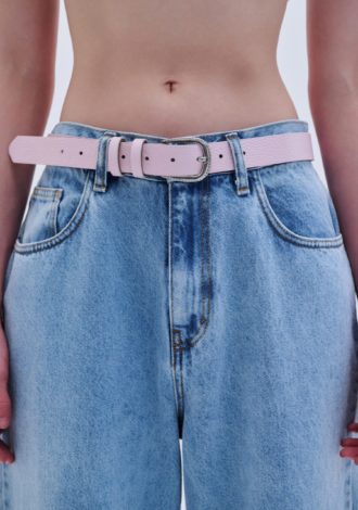 COMBOS 0106 BELT LEATHER SILVER BUCKLE