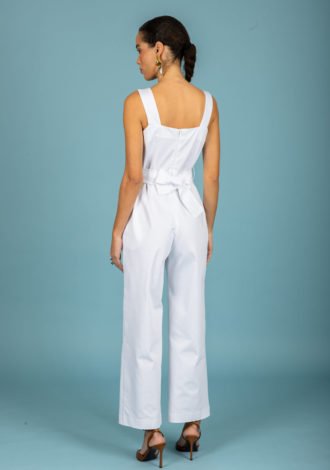 JOAQUIN DENIM JUMPSUIT (WHITE)
