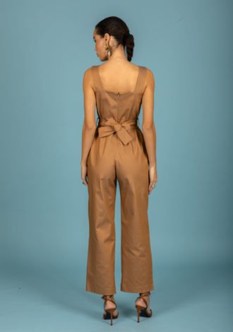 JOAQUIN DENIM JUMPSUIT (CHOCOLATE)