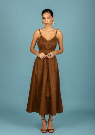 RAFAEL DRESS (DARK BROWN)