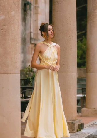 MALDIVES MAXI YELLOW DRESS