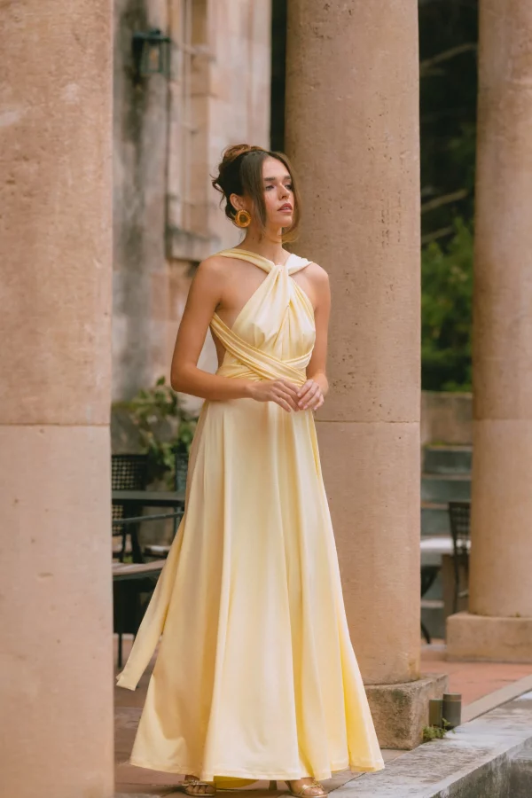 MALDIVES MAXI YELLOW DRESS