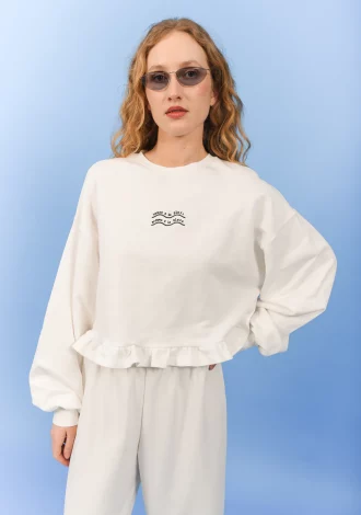 EASY LIVING SWEATER WHITE