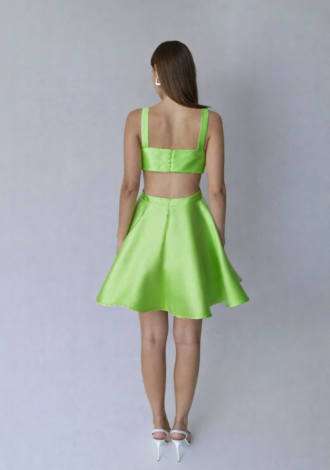 ALENA MINI DRESS LIME