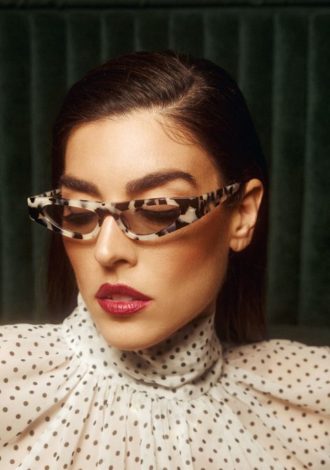 COLETTE SUNGLASSES BLACK/WHITE