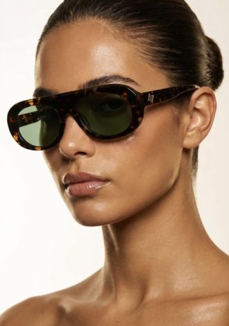 LEXI SUNGLASSES BROWN/GREEN