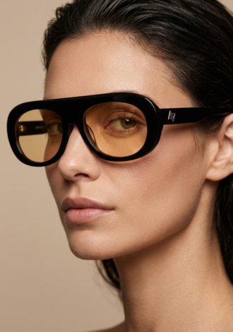 LEXI SUNGLASSES BLACK/ORANGE