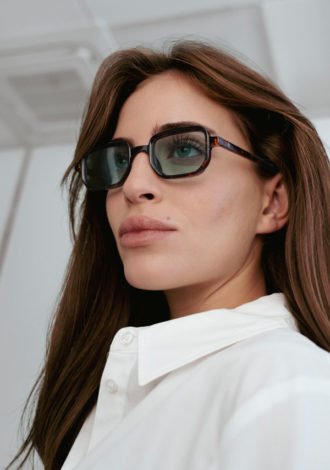 KAIA SUNGLASSES BROWN/GREEN