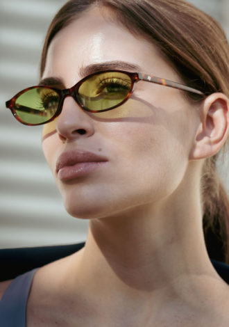 VERA SUNGLASSES BROWN/GREEN