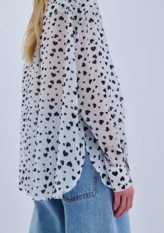 COMBOS 0070 SHIRT HEARTS WHITE