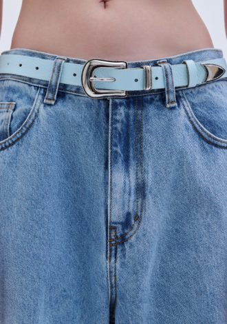 COMBOS 0097 BELT LEATHER METAL V TIP