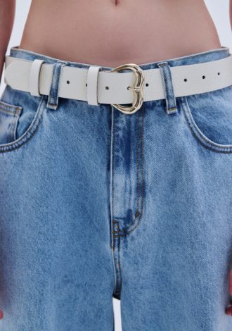 COMBOS 0094 BELT LEAHER HEART BUCKLE