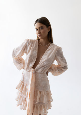 DAHRIA MINI DRESS BEIGE