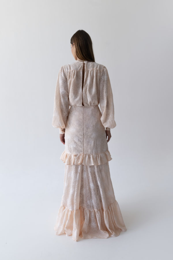 DAHRA MAXI DRESS BEIGE - Image 4