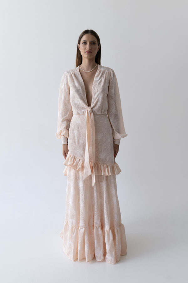 DAHRA MAXI DRESS BEIGE