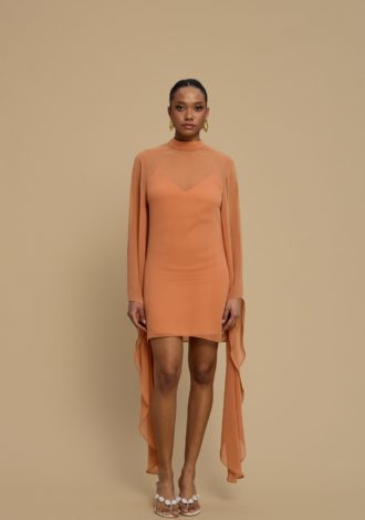 ALMEA DRESS PEACH