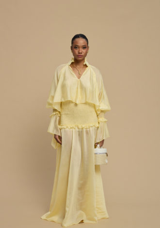 IRIS DRESS YELLOW