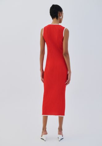 COMBOS 0043 DRESS MAXI V STRIPE