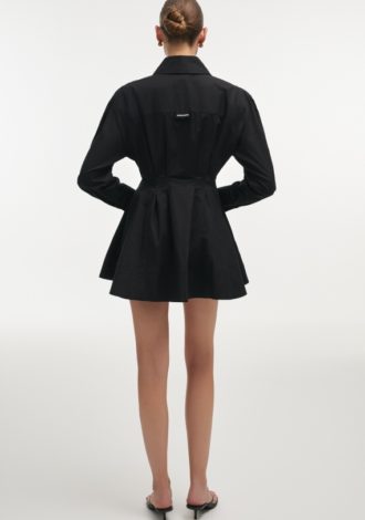 ROSE SHIRT DRESS BLACK