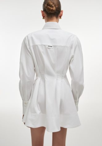 ROSE SHIRT DRESS WHITE