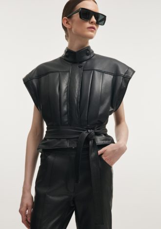 TEMPEST LEATHER JACKET BLACK