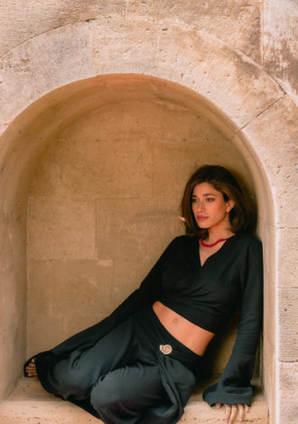 CORAL PANTS BLACK
