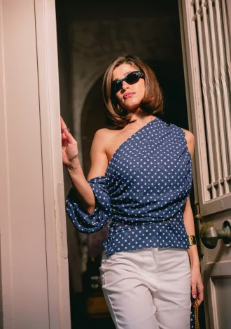 COURT POLKA DOT TOP