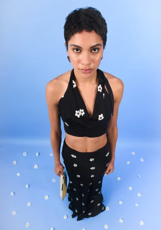 DAISY TOP BLACK
