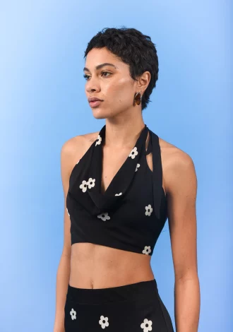 DAISY TOP BLACK
