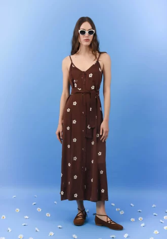 DAISY DRESS BROWN
