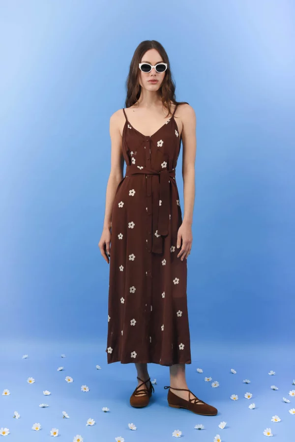 DAISY DRESS BROWN