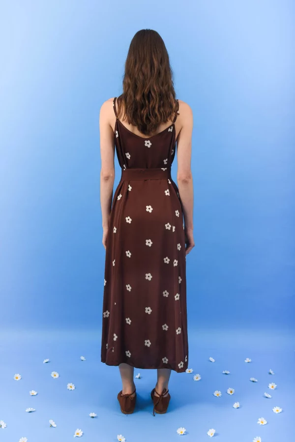DAISY DRESS BROWN - Image 3