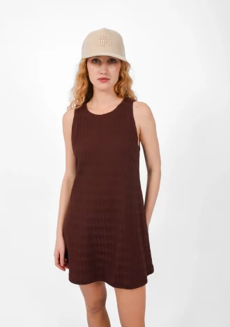 SANDY MINI DRESS BROWN