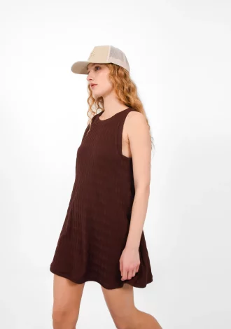 SANDY MINI DRESS BROWN