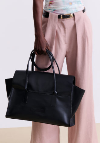 FOLDOVER BAG BLACK