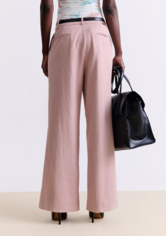 BLUSH TAILORED WIDE-LEG PANTS