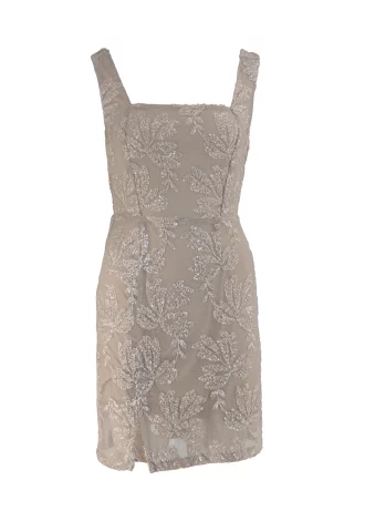 SHOWSTOPPER BEIGE DRESS