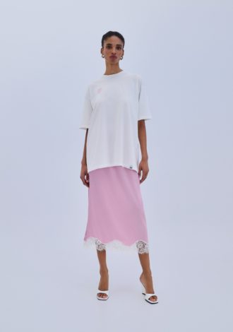 COMBOS 0082 SKIRT MAXI SATIN LACE