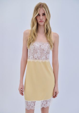 COMBOS 0091 DRESS MINI SATIN LACE