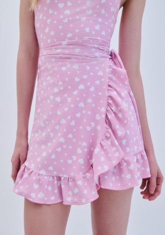 COMBOS 0112 PAREO MINI HEARTS PINK