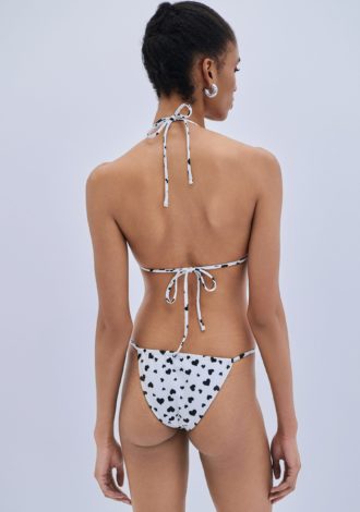 COMBOS 0110 SET BIKINI HEARTS BLACK / WHITE