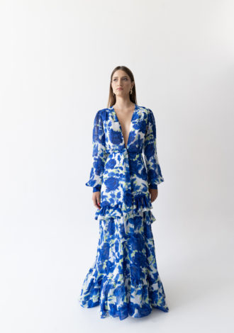 DAHRA MAXI DRESS BLUE