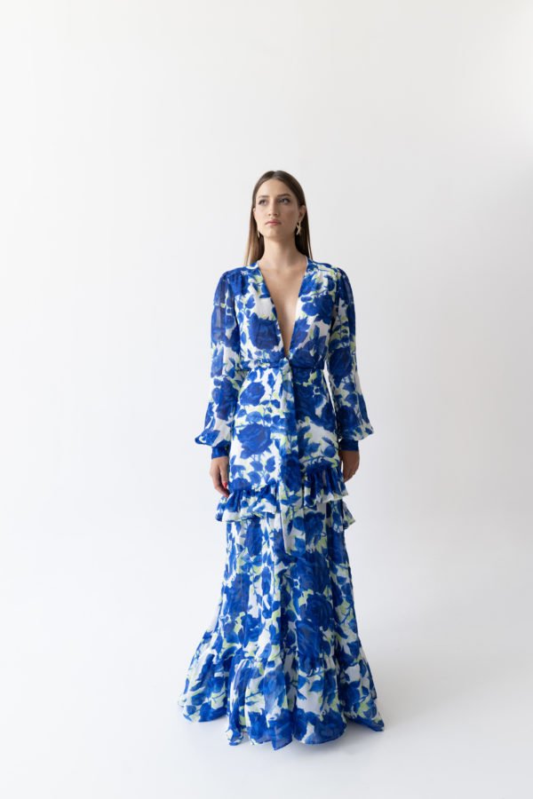 DAHRA MAXI DRESS BLUE