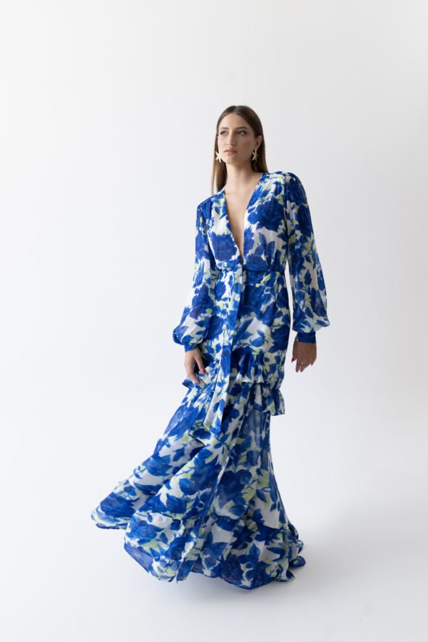 DAHRA MAXI DRESS BLUE - Image 4