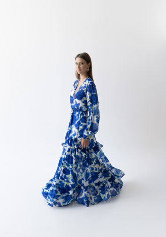 DAHRA MAXI DRESS BLUE