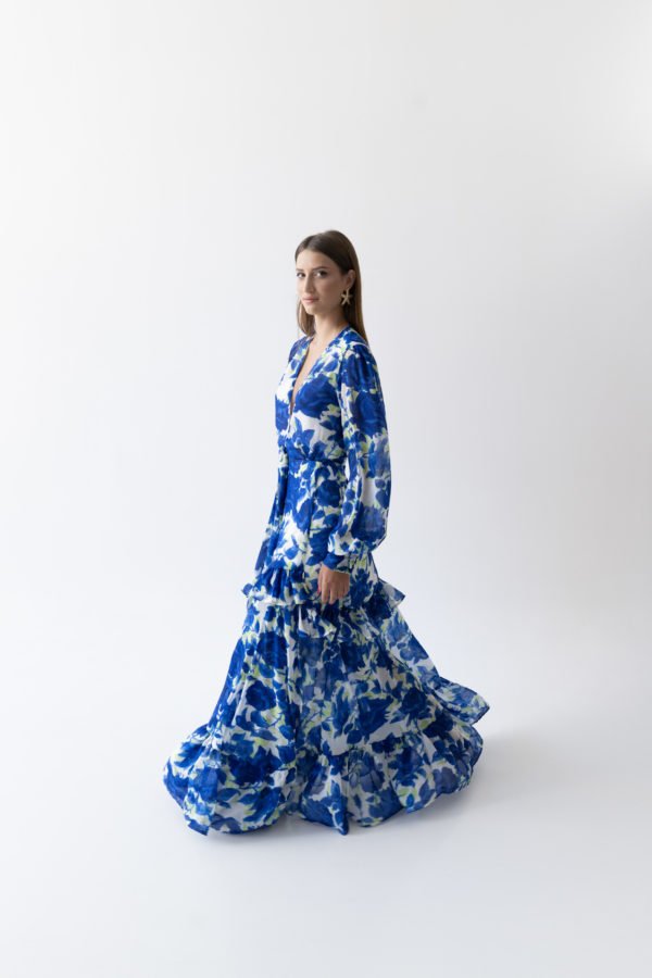 DAHRA MAXI DRESS BLUE - Image 2