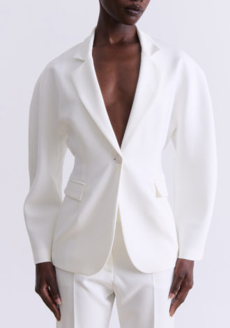 WHITE TAILORED BLAZER