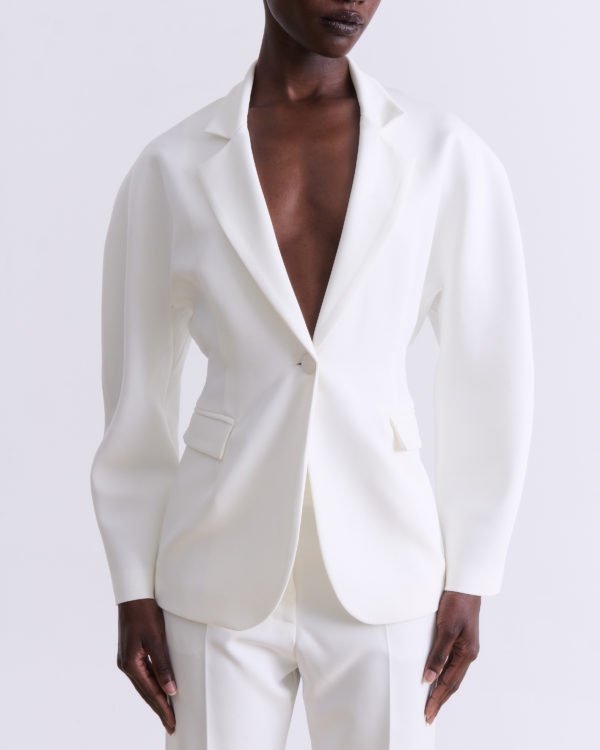 WHITE TAILORED BLAZER