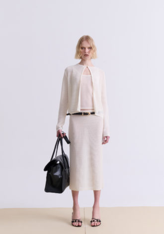 CREAM KNIT CARDIGAN