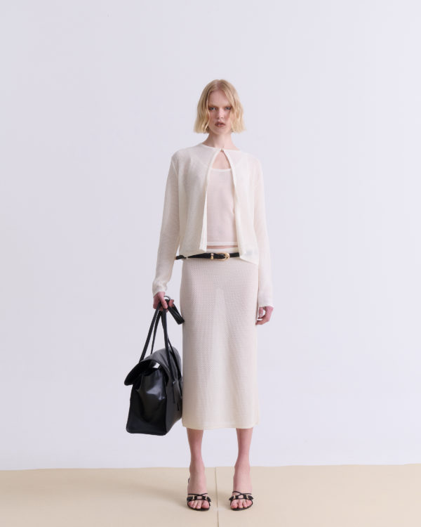 CREAM KNIT CARDIGAN